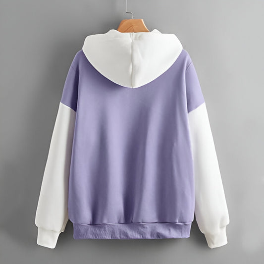 ATLEST Dual Tone Premium Hoodie – Lavender & White