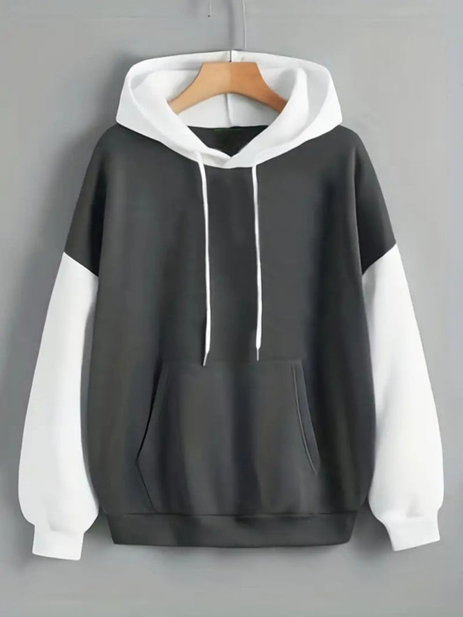 Partial Payment for Two-Tone Contrast Hoodie – Black & White Edition - S (Partial Payment) 1764916311-720