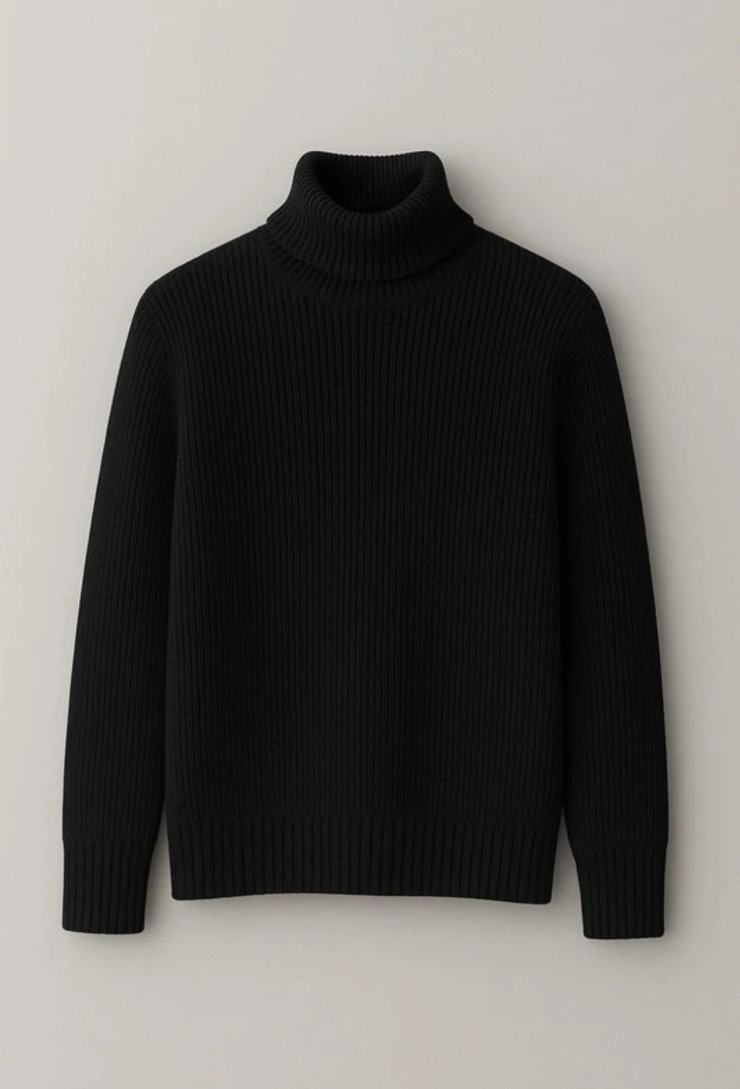 ATLEST Classic Ribbed Turtleneck Sweater