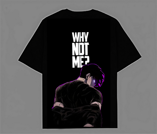 ATLEST “WHY NOT ME?” Black Graphic Tee